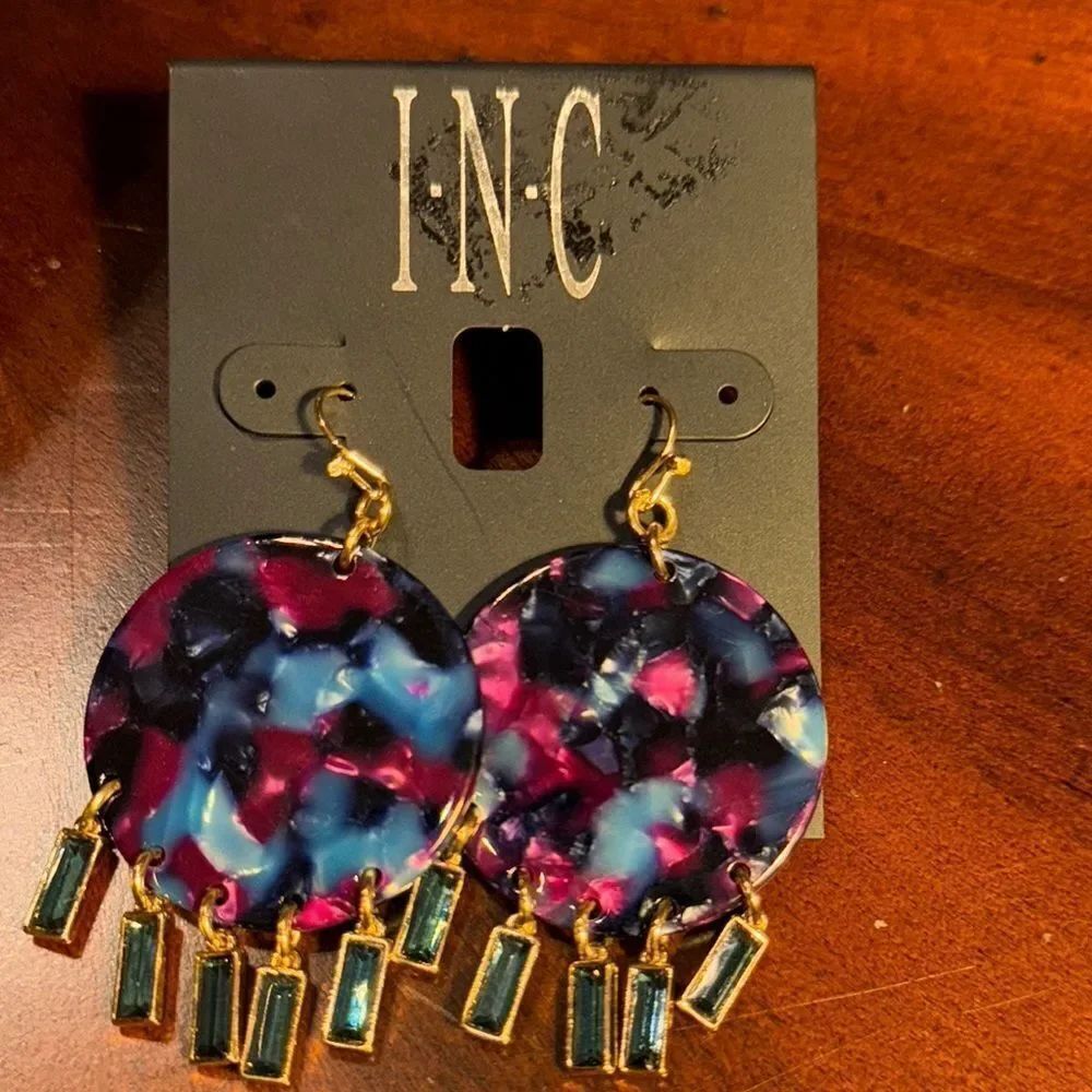 INC International Concepts Colorful Dangle Earrings